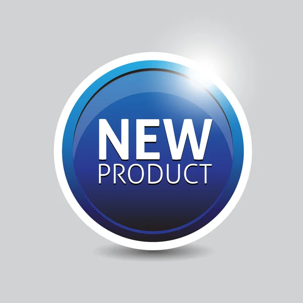 新しい製品ボタン — ストックベクタ