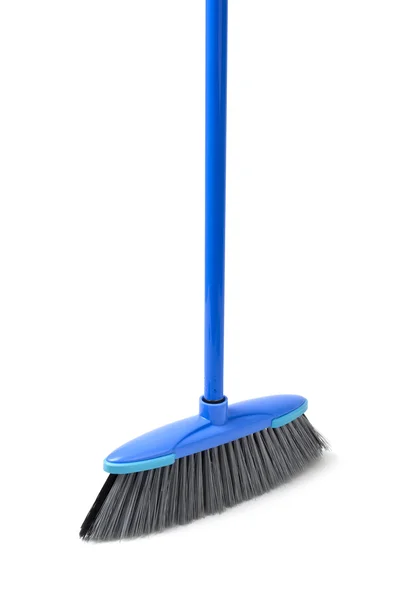 Blå kvasten för rengöring — Stockfoto