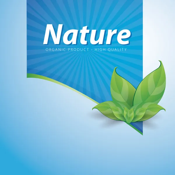 Příroda stuha vysoce kvalitní - bio produkt — Stockový vektor