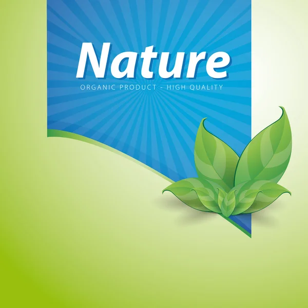 Nastro naturale di alta qualità - Prodotto biologico — Vettoriale Stock