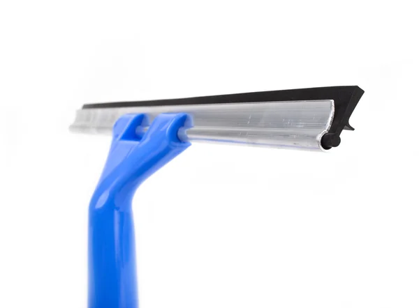 Синій склоочисник для чищення вікон — стокове фото