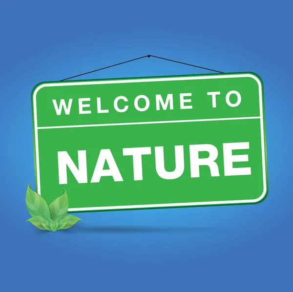 Vítejte v přírodě — Stockový vektor