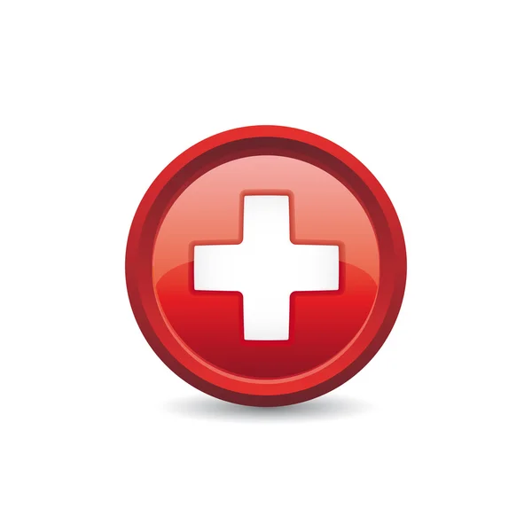 First aid button — Stock Vector