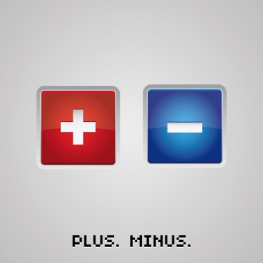 Plus minus clipart