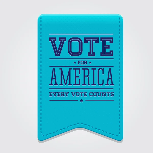 Votar por América cinta — Archivo Imágenes Vectoriales