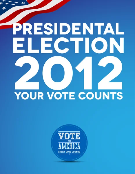 Президентские выборы 2012 года — стоковый вектор