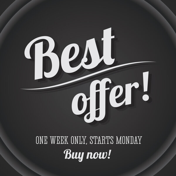 Best offer vintage poster