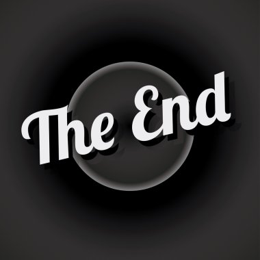 Movie ending screen clipart