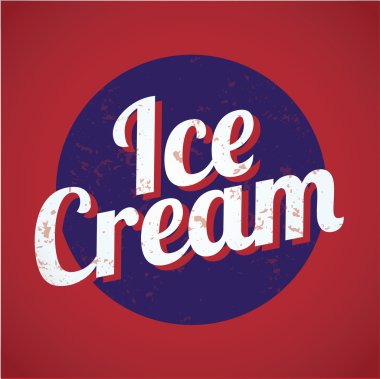 Vintage tarzı dondurma