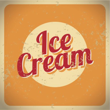 Vintage tarzı dondurma