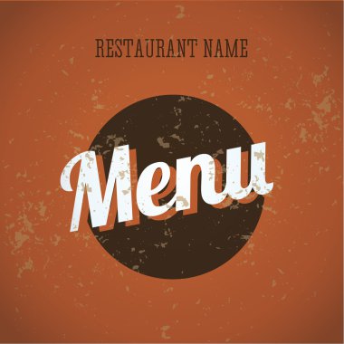 Restoran Menü kartı vintage şablonu