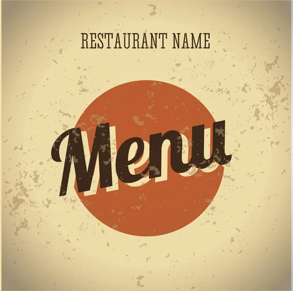 Restaurant menu card vintage template — Stock Vector