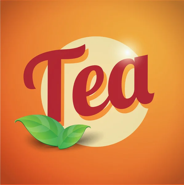 Tea vintage sign — Stock Vector