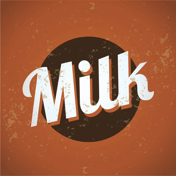 Milk vintage — Stock Vector