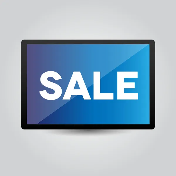 Verkauf auf dem Bildschirm — Stockvektor