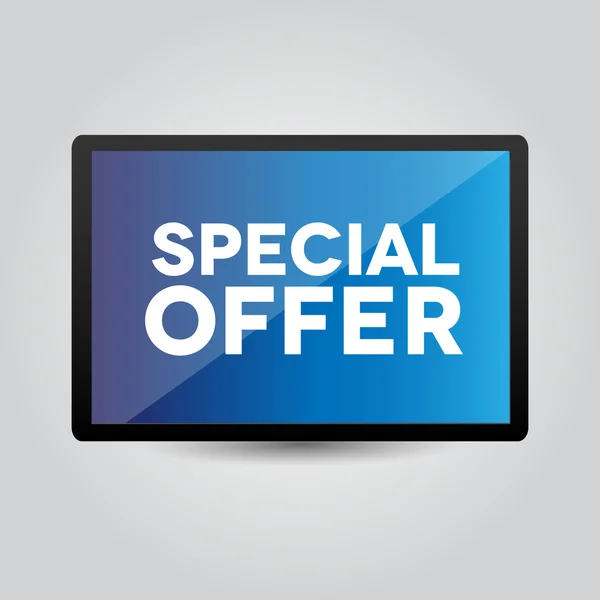 Special offer screen — Stock Vector