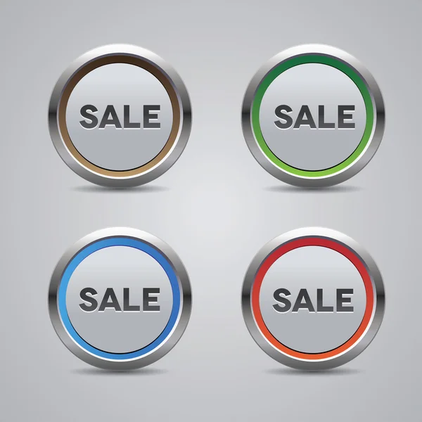 Venta conjunto de botones — Vector de stock