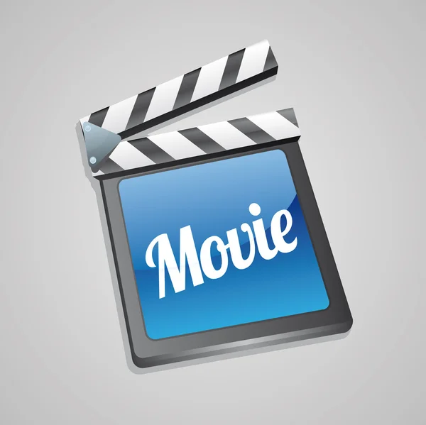 Film clap kurulu sinema — Stok Vektör