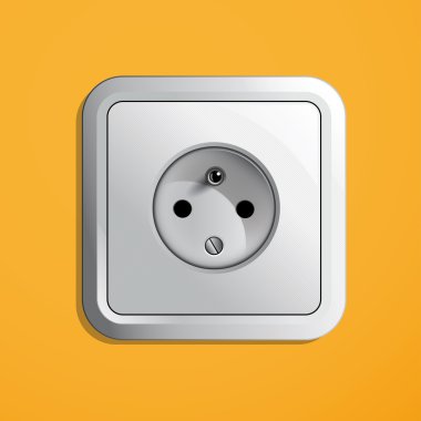 Duvardaki elektrik prizi.