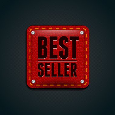 bestseller deri kırmızı düğme