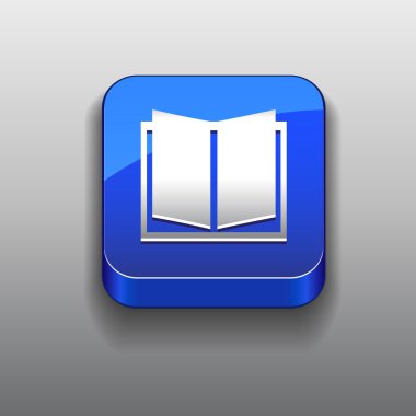 eBook mavi kutsal kişilerin resmi düğme