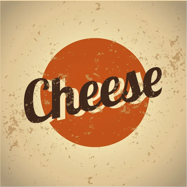 Peynir vintage kalay — Stok Vektör