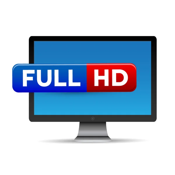 Volledige hd lcd tv - high-definition — Stockvector