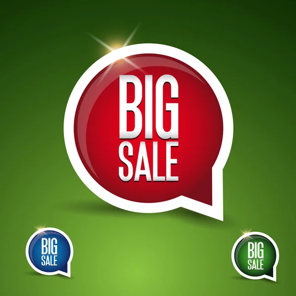 Big sale badge set — Stock Vector