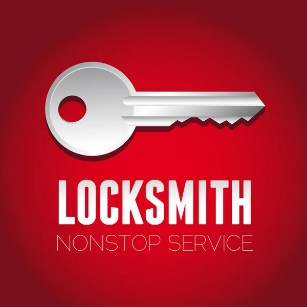 Locksmith nonstop service — Stock Vector