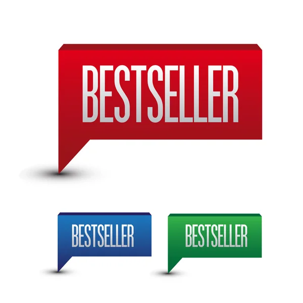 Bestseller knop instellen code — Stockvector