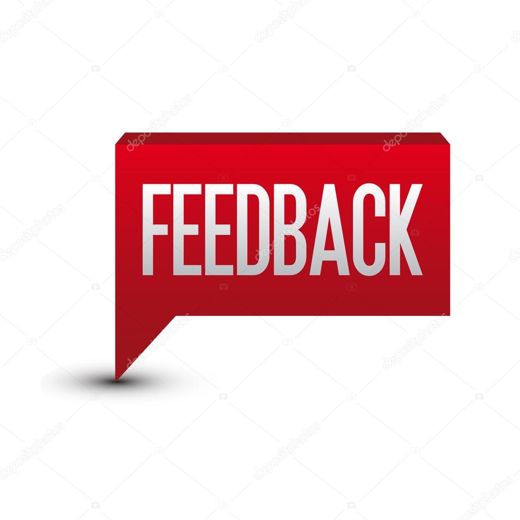 Feedback tag button red