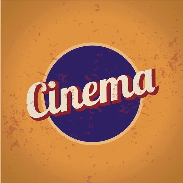 Signo vintage de cine — Archivo Imágenes Vectoriales