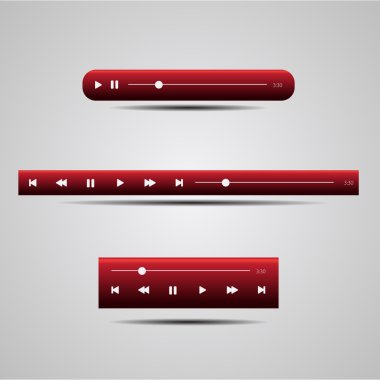 vektör web müzik çalarlar