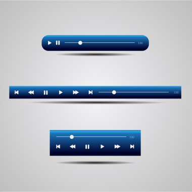 vektör web müzik çalarlar