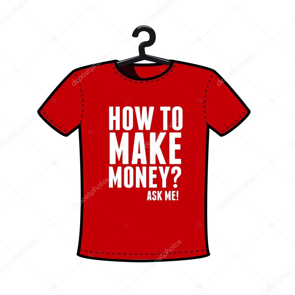Make money t shirt vector