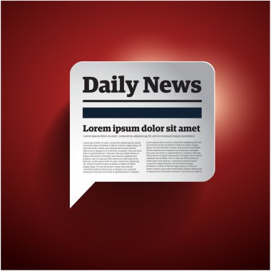 haber düğme - vektör çizim