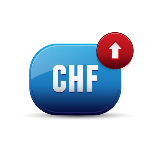 CHF měna - švýcarský — Stockový vektor