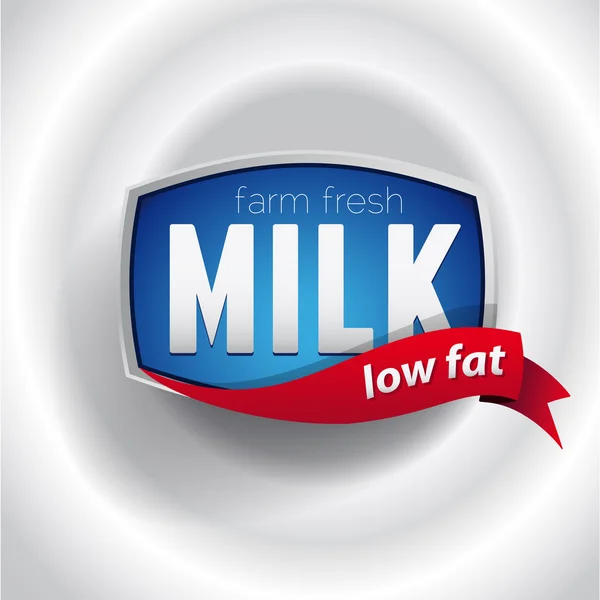 Milk label lettering - vector — Stock Vector