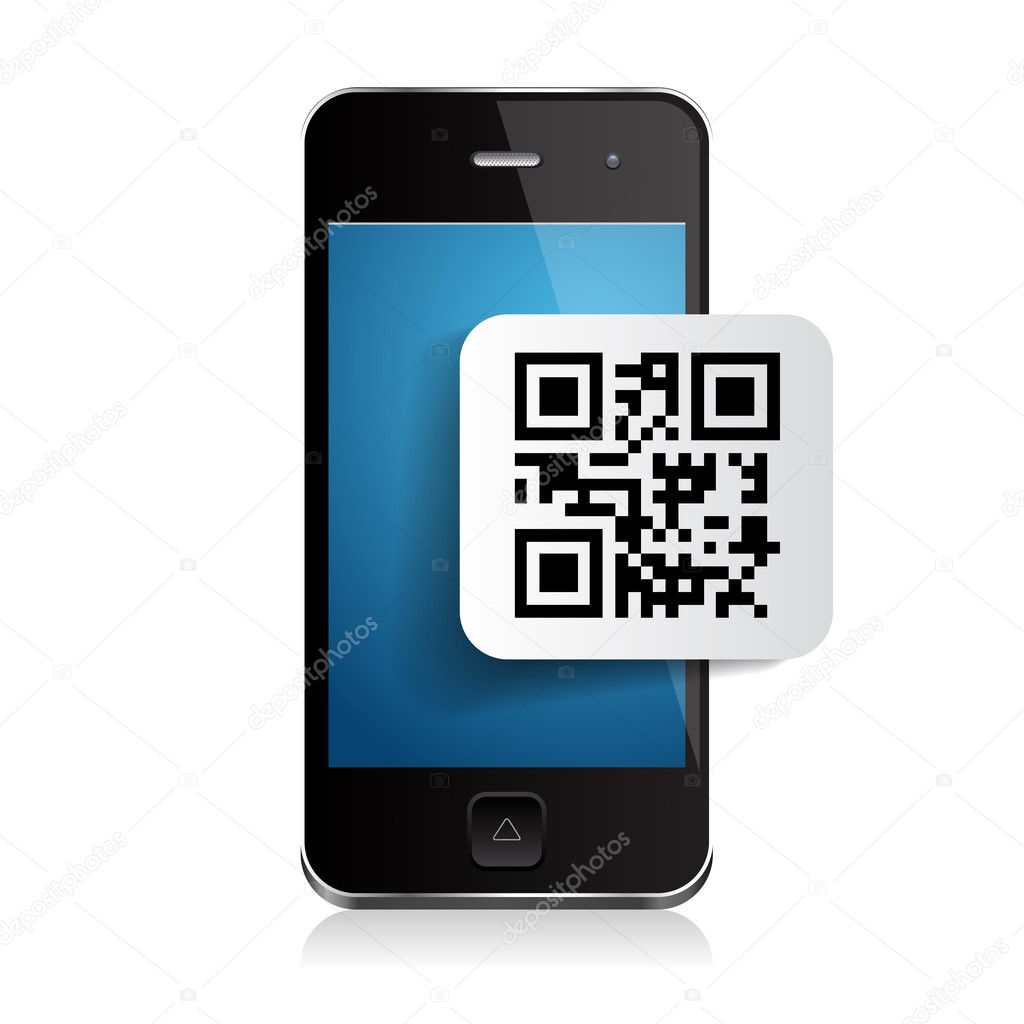Smartphone and qr code label
