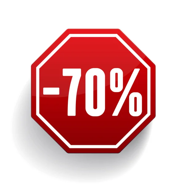 Sale percents label. Vector — Stock Vector