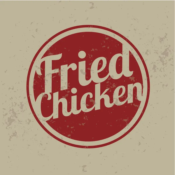 Selos de frango frito estilo clássico —  Vetores de Stock