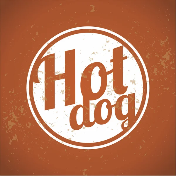 Vintage ClipArt - Hot Dog — Stock Vector