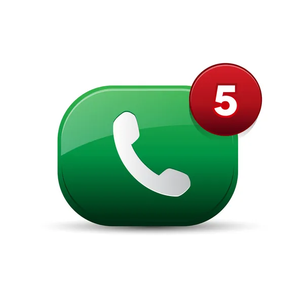 Hívjon minket"ikon. telefon kagylót, és a telefon gombra. — Stock Vector