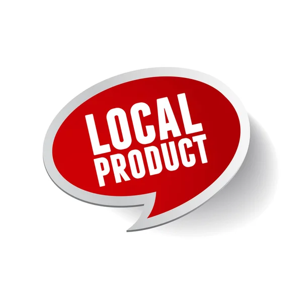 Local product speech bubble — Stock Vector