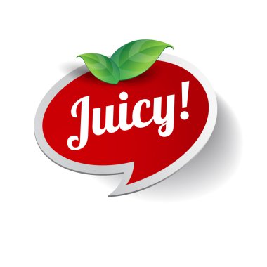 vektör sulu etiketi