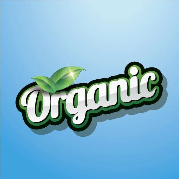 Organik etiket vektör — Stok Vektör