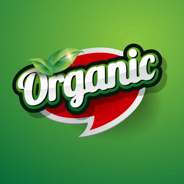 Organic Label vector — Stock Vector