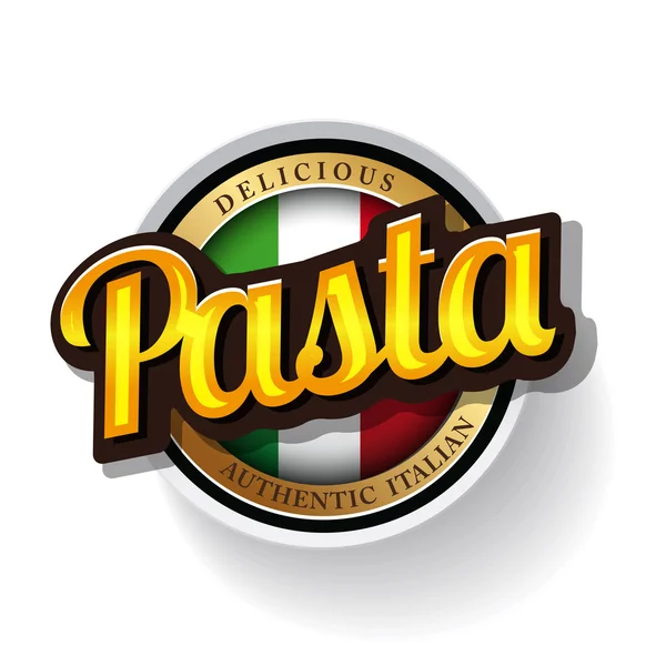 Authentiek vintage stijl pasta stempel — Stockvector