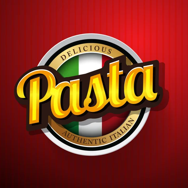 Äkta vintage stil pasta stämpel — Stock vektor