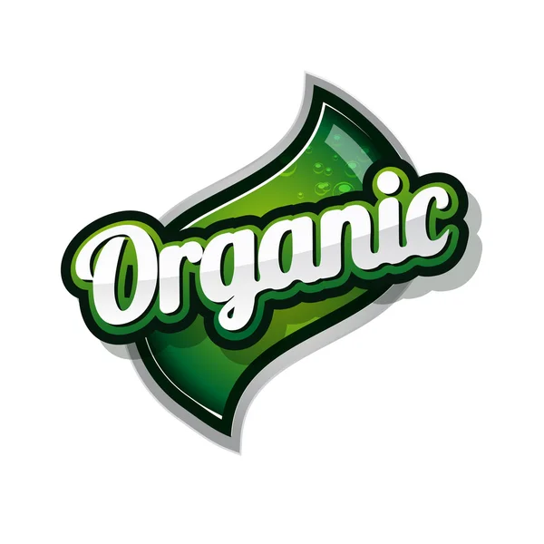 Vetor de rótulo orgânico — Vetor de Stock